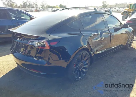 2022 Tesla Model 3 Performance Dual Motor All-Wheel Drive from USA, damaged, VIN 5YJ3E1EC3NF354496